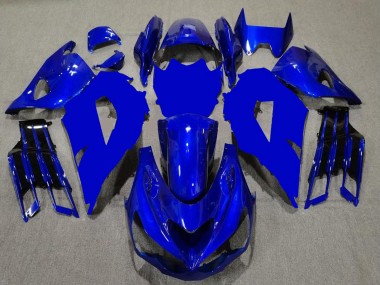 2012-2024 Kawasaki ZX14R ZZR1400 Motorcycle Fairings - Blue Black Canada