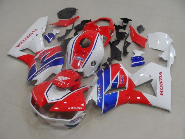2013-2023 Honda CBR600RR Motorcycle Fairings - White Red Blue TT Legends Canada