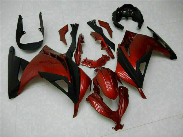 2013-2024 Kawasaki Ninja 300 EX300R Motorcycle Fairings - Red Black Canada