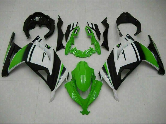 2013-2024 Kawasaki Ninja 300 EX300R Motorcycle Fairings - White Green Black Canada