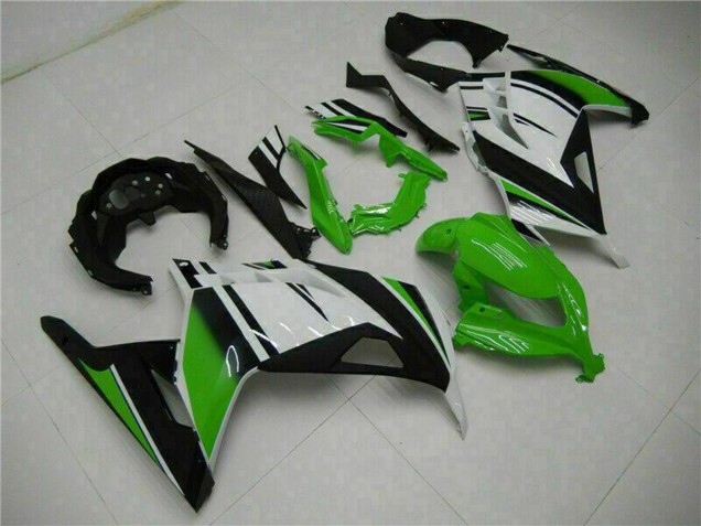 2013-2024 Kawasaki Ninja 300 EX300R Motorcycle Fairings - White Green Black Canada