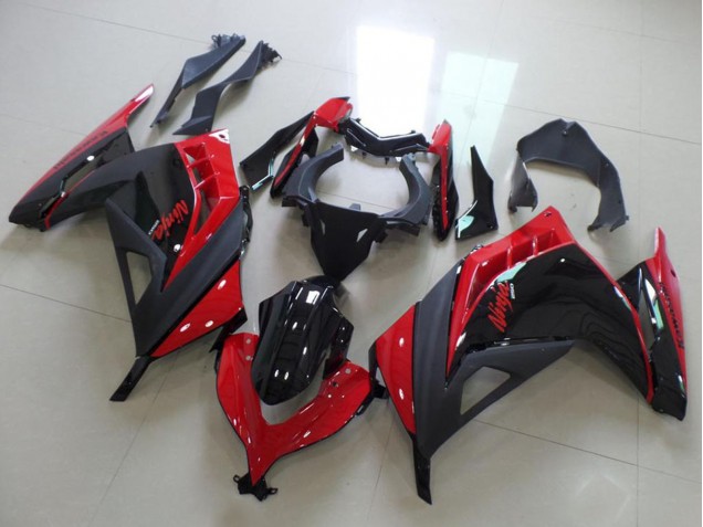 2013-2018 Kawasaki ZX300R Motorcycle Fairings - Red Glossy Black Matte Black Canada