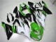 2013-2018 Kawasaki ZX6R Motorcycle Fairings - Green White Glossy Black Canada