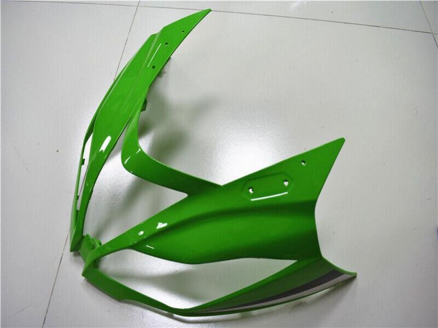 2013-2018 Kawasaki ZX6R Motorcycle Fairings - Green White Glossy Black Canada