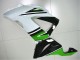 2013-2018 Kawasaki ZX6R Motorcycle Fairings - Green White Glossy Black Canada