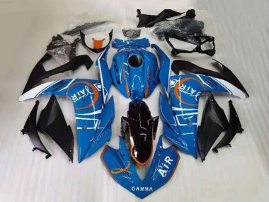 2015-2018 Yamaha YZF R3 Motorcycle Fairings - Blue White Black Orange Canada