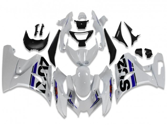 2017-2024 Suzuki GSXR 1000 Motorcycle Fairings - White Blue Black Canada