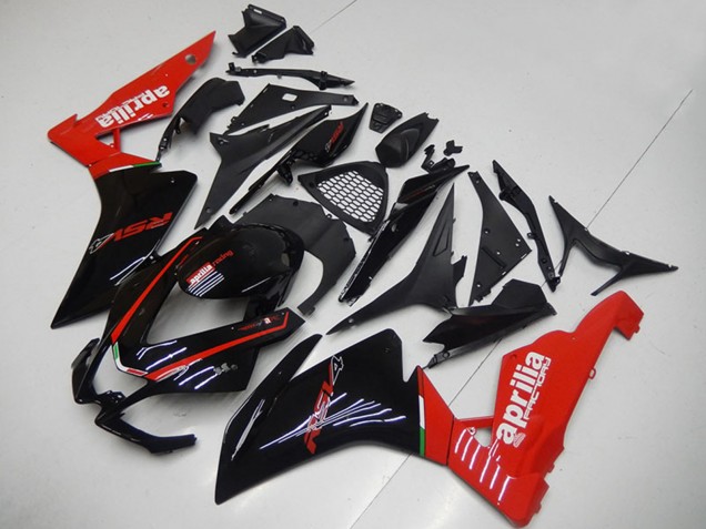 2009-2015 Aprilia RSV4 1000 Motorcycle Fairings - Glossy Black Red Canada