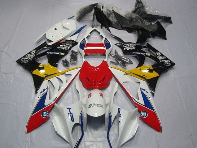 2009-2014 BMW S1000RR Motorcycle Fairings - White Red Yellow Blue Black HP Castrol Canada