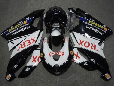 2005-2006 Ducati 749 Motorcycle Fairings - White Glossy Black Red Xerox Canada