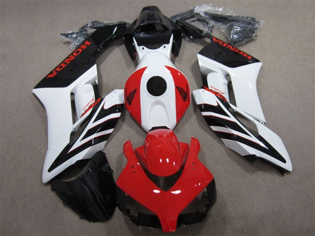2004-2005 Honda CBR1000RR Motorcycle Fairing - White Red Glossy Black Canada