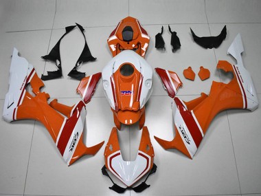 2017-2023 Honda CBR1000RR Motorcycle Fairings - White Orange Red HRC Canada