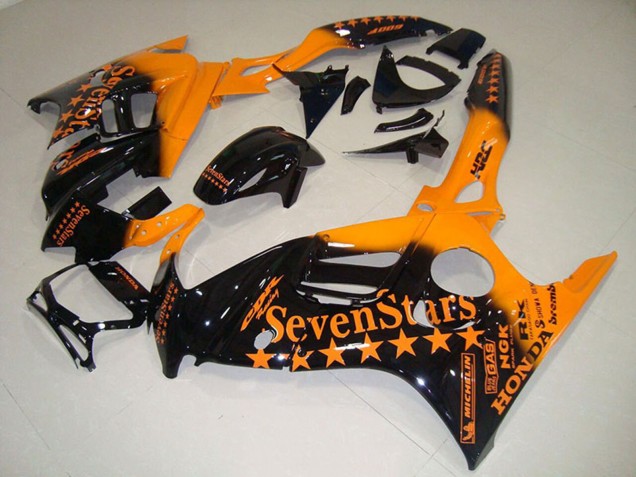 1995-1996 Honda CBR600 F3 Motorcycle Fairings - Orange Glossy Black SevenStars Canada