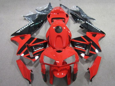 2005-2006 Honda CBR600RR Motorcycle Fairings Kits - Red Black Canada