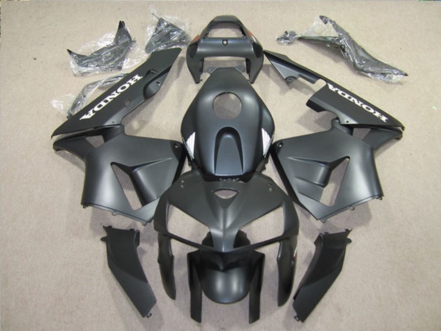 2005-2006 Honda CBR600RR Motorcycle Fairings Kits - Matte Black Canada