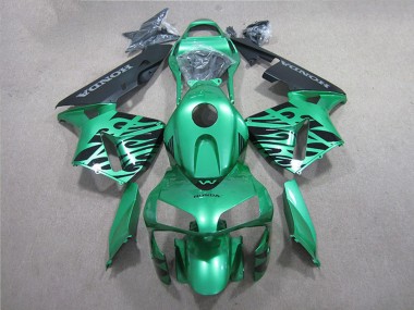 2005-2006 Honda CBR600RR Motorcycle Fairing - Green Black Canada