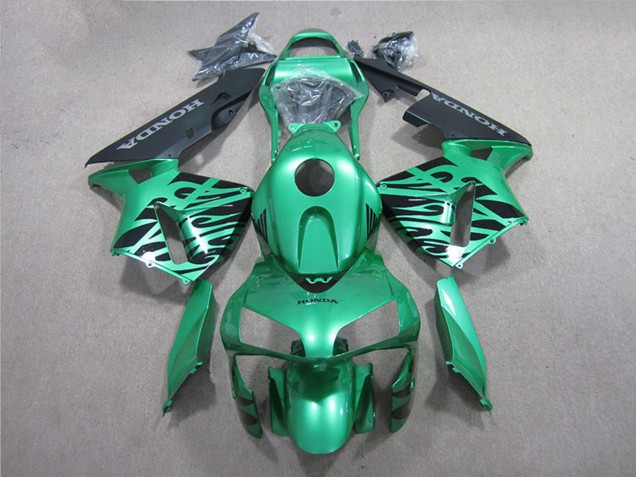 2005-2006 Honda CBR600RR Motorcycle Fairing - Green Black Canada