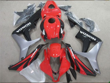 2007-2008 Honda CBR600RR Motorcycle Fairing - Silver Red Glossy Black Canada