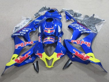 2007-2008 Honda CBR600RR Motorcycle Fairing Kits - Blue Yellow Red Bull Canada