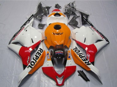 2009-2012 Honda CBR600RR Motorcycle Fairings Kits - Orange White Red Glossy Black Repsol Canada