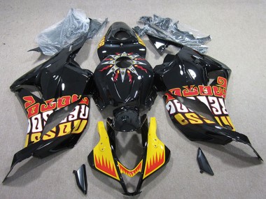 2009-2012 Honda CBR600RR Motorcycle Fairings - Yellow Glossy Black Red Rossi Canada