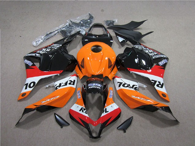 2009-2012 Honda CBR600RR Abs Fairings - Orange White Red Glossy Black Repsol Canada