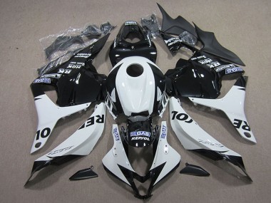 2009-2012 Honda CBR600RR Motorcycle Fairing Kits - White Glossy Black Repsol Canada
