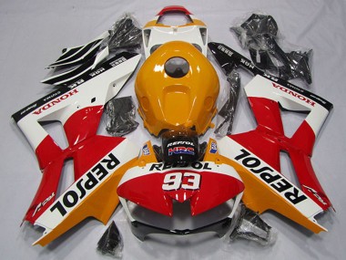 2013-2023 Honda CBR600RR Motorcycle Fairing - Orange White Red Glossy Black Repsol 93 Canada