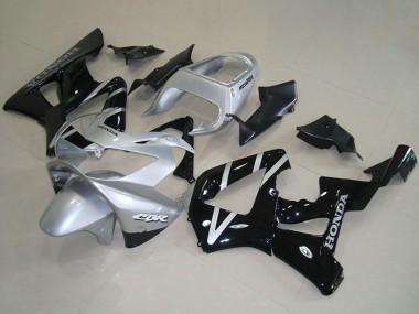 2000-2001 Honda CBR900RR 929 Motorcycle Fairings - Silver Glossy Black Canada
