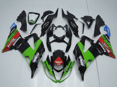 2013-2018 Kawasaki ZX6R Motorcycle Fairings - Glossy Black Green Red Blue Motocard Canada