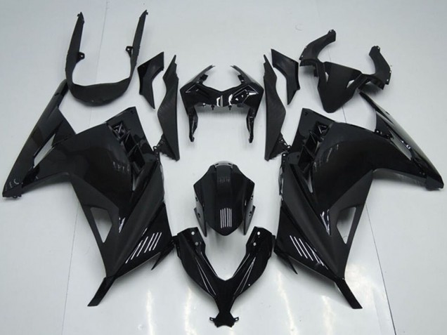 2013-2018 Kawasaki ZX300R Motorcycle Fairings - Glossy Black Canada