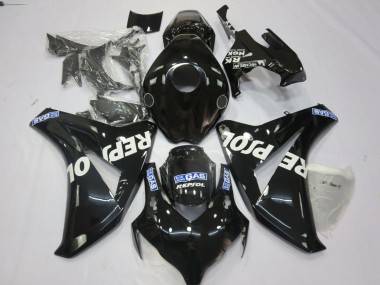 2008-2011 Honda CBR1000RR Motorcycle Fairings - Glossy Black Blue White Repsol Canada