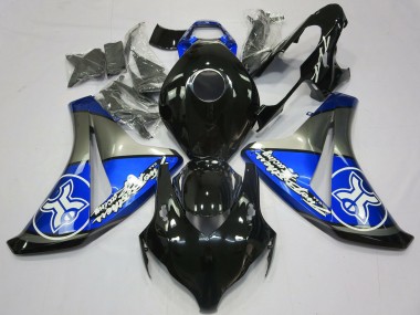 2008-2011 Honda CBR1000RR Motorcycle Fairings - Blue Grey Glossy Black Canada