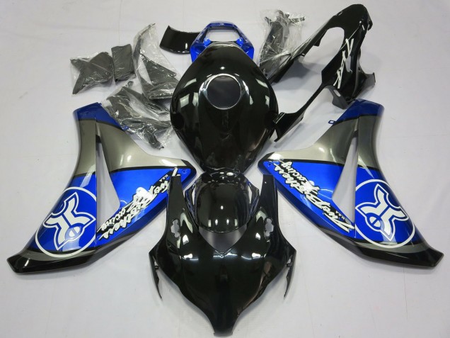 2008-2011 Honda CBR1000RR Motorcycle Fairings - Blue Grey Glossy Black Canada