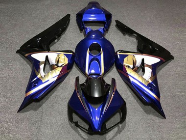 2006-2007 Honda CBR1000RR Motorcycle Fairings - Blue White Gold Glossy Black Canada