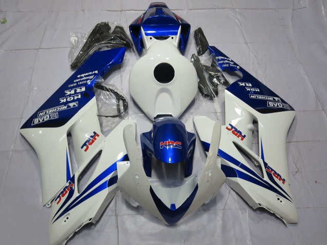 2004-2005 Honda CBR1000RR Motorcycle Fairings - White Blue HRC Canada