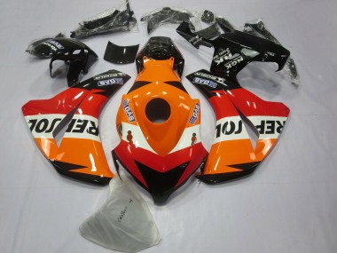 2008-2011 Honda CBR1000RR Bike Fairings - Orange White Red Glossy Black Repsol Canada