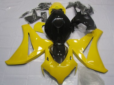 2008-2011 Honda CBR1000RR Motorcycle Fairing - Yellow Glossy Black Canada