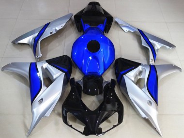 2006-2007 Honda CBR1000RR Motorcycle Fairings - Silver Blue Glossy Black Canada