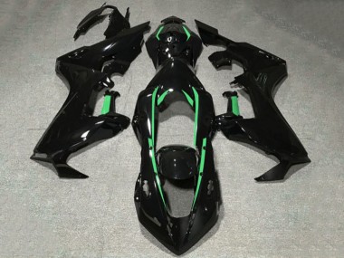 2017-2023 Honda CBR1000RR Motorcycle Fairings - Glossy Black Forest Green Lining Canada