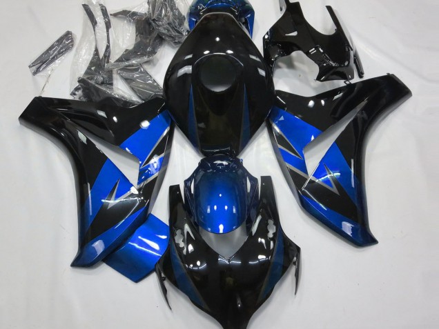 2008-2011 Honda CBR1000RR Motorcycle Fairings - Blue Glossy Black Canada