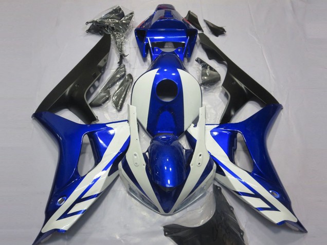 2006-2007 Honda CBR1000RR Motorcycle Fairing - Blue White Matte Black Canada