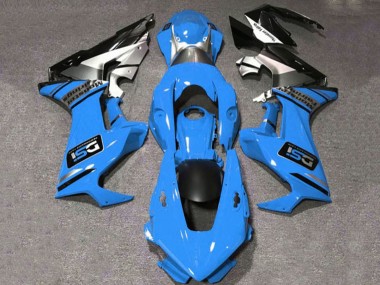 2017-2023 Honda CBR1000RR Motorcycle Fairings - Blue White Silver Glossy Black DSI Canada