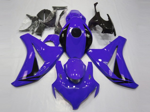 2008-2011 Honda CBR1000RR Motorcycle Fairings - Blue Glossy Black OEM Style Canada