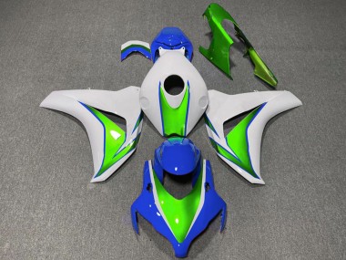2008-2011 Honda CBR1000RR Motorcycle Fairings - White Green Blue Canada