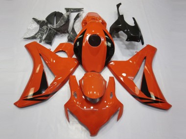 2008-2011 Honda CBR1000RR Motorcycle Fairings - Orange Glossy Black OEM Style Canada