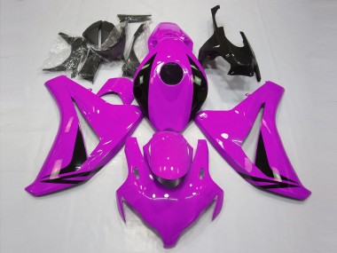 2008-2011 Honda CBR1000RR Motorcycle Fairings - Pink Glossy Black OEM Style Canada