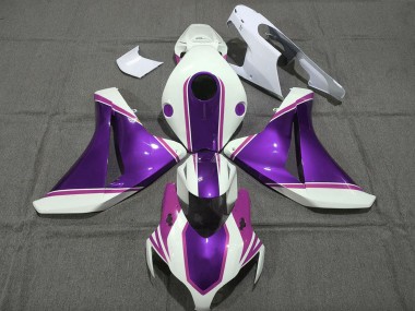 2008-2011 Honda CBR1000RR Motorcycle Fairings - White Glossy Purple Pink Canada
