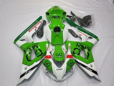 2006-2007 Honda CBR1000RR Motorcycle Fairings - White Green Red Go Fun Canada