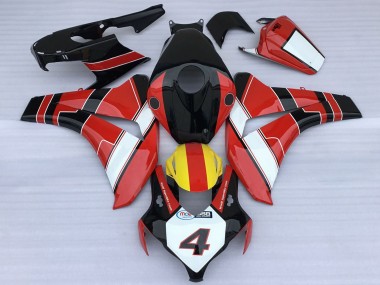 2008-2011 Honda CBR1000RR Motorcycle Fairings - Red White Yellow Glossy Black Racing Style Canada